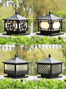 MARTINI | New Chinese Style Outdoor Pillar Light LED