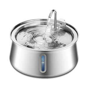 IPSKY Automatic Pet Water Fountain Stainless Steel Cat and Dog Water Dispenser 4.0L