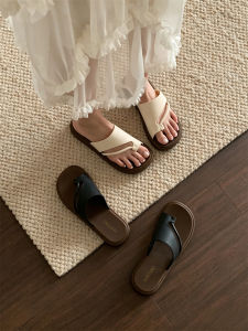 XIXITIAO | Vintage Colored Slip-on Sandals Slip-resistant Flat Womens Shoes