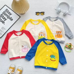 Áo Khoác Cardigan Trẻ Em NATUCO Vải Cotton Da Cá Mềm Mịn Cho Bé 4-25kg AK-002