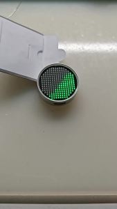 Fluid Simulation LED Pendant Necklace - 31mm Aluminum Alloy Sapphire Glass Motion Activated Game Accessory