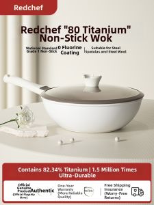 Redchef | Non-stick Titanium Wok Suitable for Various Stoves