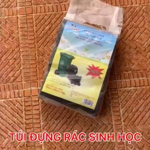 (HỎA TỐC) - Set 3 cuộn túi rác tự hủy sinh học bảo vệ môi trường Túi rác đen loại dày chống rò rỉ nước - Size trung 55x65cm