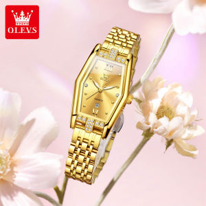 OLEVS | OLEVS Brand Quartz Womens Watch Waterproof Womens Calendar Function Wine Bucket Shaped Watch 3699