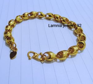 VIRAL!!! GELANG TANGAN BOBA PERHIASAN WANITA TITANIUM GOLD AWET TIDAK LUNTUR DAN BERKARAT