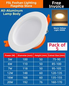 FSL | High Power Embedded Ceiling Light 16W