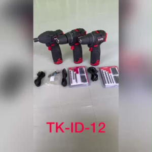 THAKITEC PRO12VMAX สว่านกระแทกไร้สาย สว่าน 3 ระบบ แบตเตอรี่ลิเธียมไอออน 12VMAX วัสดุทนทาน พร้อมอุปกรณ์ของแถม รุ่น TKID12