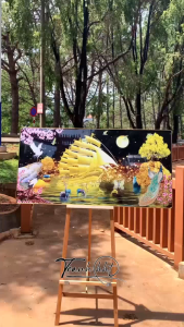 Tranh Thuận buồm xuôi gió tráng gương 1