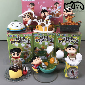 52TOYS | Cooking Time Crayon Shinchan Blind Box Miniature Food Scene Figurine Desktop Decoration Ornament Gift For Adult Anime Fans