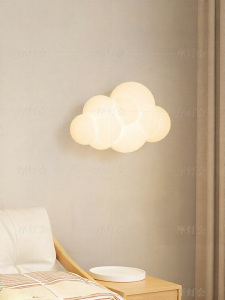 FANCY LAMP CLUB | Cloud-shaped Modern French Style Wall Lamp for Bedroom