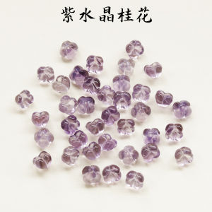 จี้คริสตัลวอเตอร์เซนต์ธรรมชาติ ดอกไม้จันทน์ หินประดับหู อุปกรณ์ DIY ลูกปัดรูเปิด ลูกปัดตกแต่งขนาดเล็ก คริสตัลวอเตอร์เซนต์