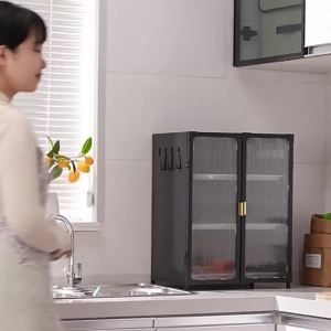 Kitchen Island Counter Sideboards & Buffets Sideboards Cabinet Kitchen Cabinet Storage Household Small with Door 客厅厨柜