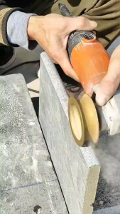 Dry Vacuum Brazed Diamond Grinding Wheel Demi-bullnose Edge Marble Edging Profile Grinding Disc