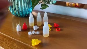10PCS 5/10/15/20/30/50ml Empty Plastic Dropper Bottle Paint Beauty Oil Squeezable Refillable Bottle Cosmetics Storage Bottles