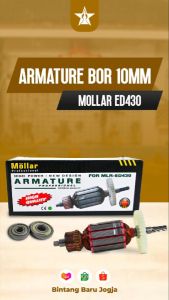Armature Bor Mollar ED430 Angker Rotor Mesin Bor