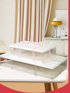 New Large Rectangular Cake Box for Party Festival Celebration Opening Ceremony Transparent Digital Cake Packaging Box 26 Inch