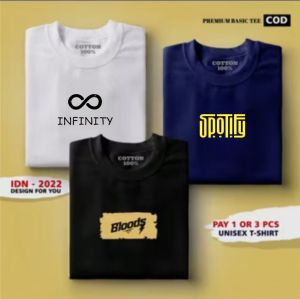 Buy 3 pcs Promo COD baju pria distro baju kaos distro atasan pria kaos pria distro