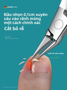 BAKULI | Nail Clipper for Ingrown Nails with Slanted Scissors