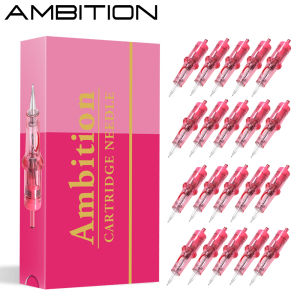 Ambition Tattoo 20pcs RL/F Cartridge Needle 0.2mm 0.25mm 0.3mm 0.35mm Round Liner Mix Needle 1rl 3rl 5rl Wireless Tattoo Machine