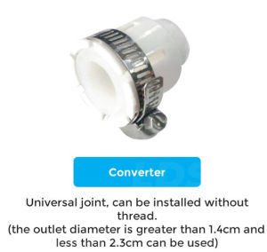 Kitchen Faucet Water Tap Filter Bubbler Filter for Hard Water Bath Filtration Purifier Remove Chlorine Heavy Metal Filtered