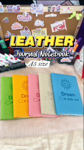 FCI A5 Leather Journal Notebook 5 Colors ( BLUE PINK BROWN GREEN & ORANGE ) Cute Thick & Durable Notebook For Office & College Students