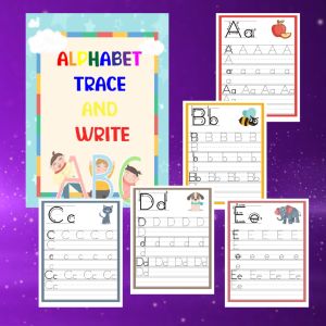 Alphabet Activities Workbook: A Starter Guide for Toddlers and Kids by Mooniztar