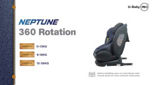 U-Baby PRO CS03 NEPTUNE ISOFIX Car Seat)360 ROTATION 0-12 years