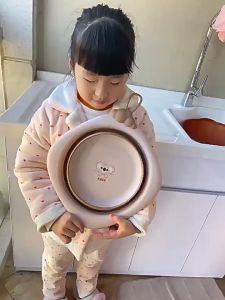 กะละมังพับได้ อ่างล้างหน้าพับได้ กะละมัง พลาสติกPP+ซิลิโคน รูปหมีโคอาล่า ขนาดกะทัดรัด น้ำหนักเบา