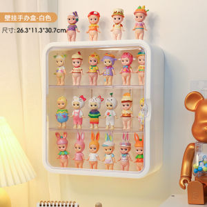Wall-Mounted House Pop Mart Display Box Hand-Made Blind Box Doll Storage Building Blocks Model Dustproof and Transparent