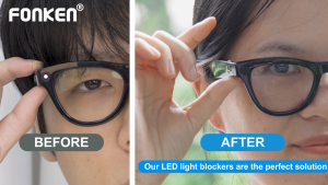 LED Light Blocking Stickers For RayBan Meta Wayfarer/Skyler/Headliner Glasses Accessories LED Covers For Glasses Available at Day And Night