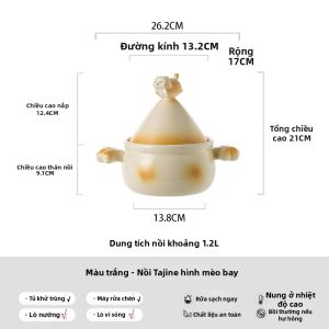 ZEROKY CLAN | Nồi Sứ Cách Nhiệt Tay Nắm Đôi