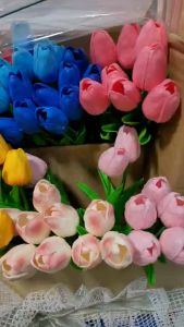 Hoa tulip giả hoa decor loại một size to hương thơm dễ chịu. Món quà ý nghĩa để gửi lời yêu thương