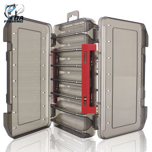 DAFISHING Fishing Lure Box Squid Jig Box Both Side Storage Lure Case Holder 12 14 Compartments Egi Squid Jig Pesca Accessories Box