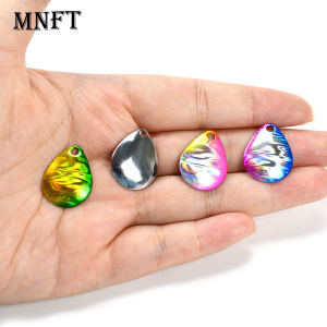 MNFT 8Pcs Spinner Noise Blades Fishing Lures Kit UV Modified Colorful DIY Lures For Saltwater And Fresh Water Fishing Tools