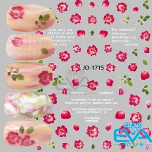 Sticker Miếng Dán Móng Tay 3D Đẹp Mẫu Hoạ Tiết Hoa Dâm Bụt Hibiscus flower JO1715