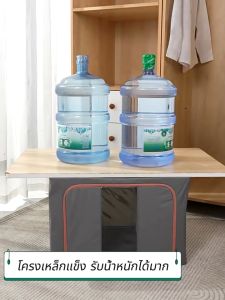 66L/100L กล่องเก็บเสื้อผ้า กล่องเก็บผ้าฟอร์ดโครงเหล็ก คุณสมบัติของกล่องแบบพับได้ ความชื้นและฝุ่นเป็นประสิทธิภาพ ทนทานมีความแข็งแรง