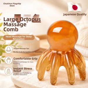 CHUICHUNFENG | Scalp Acupoint Massage Comb Octopus Portable