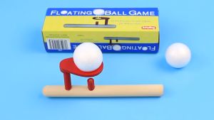 [Happy Kids] Floating Ball Game Wooden Toy Balance Blowing Ball Blow Ball Toys 吹球玩具 Mainan Bola Terapung - BT27
