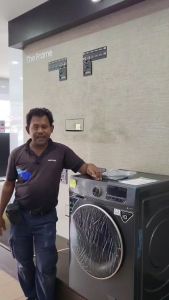 TCL Front Load Washer Dryer 10KG Wash/7KG Dryer (TWF100-N12312EHA07) Washing Machine/Mesin Basuh Auto/洗衣机