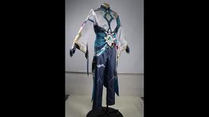 LJGame Honkai: Star Rail Dan Heng Cosplay Costume Imbibitor Lunae Dan Feng Uniform Accessories Headwear 11pcs Outfit Halloween Anime Character Costumes