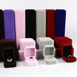 Wowmarket - Velvet Jewellery Display Box Necklace Ring Bangle Box Pendant Wedding Earring Ring Kotak Cincin Rantai Leher Gelang Box