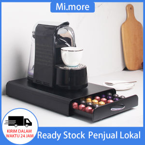 Mi.more Tempat Kapsul Kopi Ukuran Besar Hitam Coffee Capsules Drawer Rak Holder Untuk Capsul Nespresso
