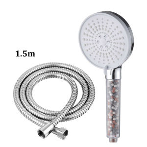 High Pressure Negative Ion 5-speed Water Adjustment Filter Shower Head Hard Water Softening Shower Head Set