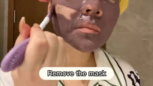 2 ใน 1 แปรงซิลิโคน แปรงมาส์กหน้า แบบซิลิโคนนุ่ม ใช้ซ้ําได้ ขัด พอก ทรีทเม้นท์หน้า แปรงมาส์กซิลิโคน สิวหัวดํา ทําความสะอาดล้ําลึก