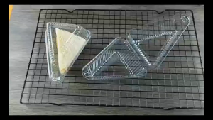 150pcs Slice cake container triangle box Clamshell Cake Slice Container cake box for 8inches 6inches