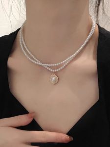 Elegant Minimalist Pearl-like Necklace