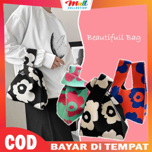 MALL - Tote Bag Wanita Fashion Korea Tas Top Handle Knitted ToteBag Cantik BAG02
