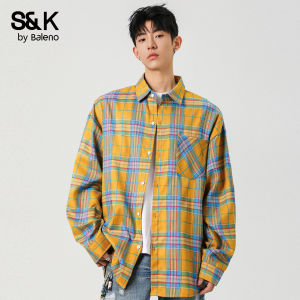BALENO | Sun Protection Yellow Check Mens Shirt