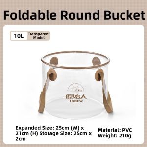 The Primitive | Outdoor Camping Foldable Transparent Water Container Large Capacity