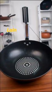 TURUN HARGA!! Wajan Penggorengan Anti Lengket 34 CM - Panci Wajan Serbaguna - Wajan Diamond Anti Lengket